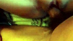 Hot Brunette Milf Fucks Hard on Swing Chair with Monster Cock