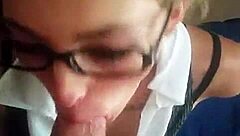 Detailed Facial Cumshot After Intense Blowjob Action