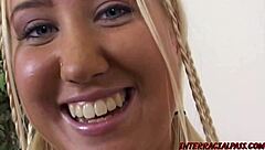 Blonde Subway Worker Jassie Delivers Interracial Monster Cock Foot Action