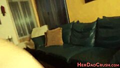 Seductive teen delivers intense handjob and blowjob leading to massive facial cumshot