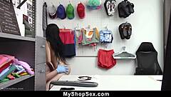 Skinny Teen Judy Jolie Blackmailed Into Tight Pussy Riding Cowgirl Doggystyle To Avoid Cops