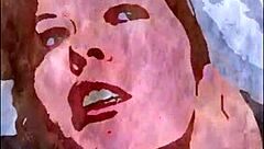 Why is this huge tits milf chained up in a crazy rough parody session?