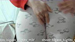 I feel so aroused in my pajamas, fingering my big ass and clit until I squirt with intense passion.