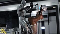 Huge Ass Female Robot Takes Monster Cock From Hung Alien