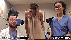 Nurse Forces Blindfolded Patient Into Squirting Orgasms With Hitachi Vibrator In Hospital