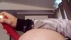 Oh wow, this vibrator fun is making me so horny with dildo toys solo!