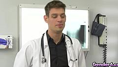 Blonde Transsexual Nurse Angelina Please Gets Intensely Fucked By Doctor Michael Del Ray In Steamy Hospital Anal Scene