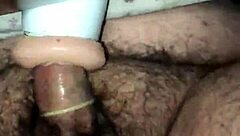 Oh, I love this hairy cock fucking my fleshlight so intensely