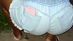 Intriguing Big Ass Ebony Neighbor Cleans Backyard While Hiding Huge Curves and Chubby Bbw Charm