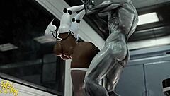 Huge Ass Female Robot Takes Monster Cock From Hung Alien