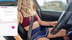 a fan's controlling my vibrator remotely while my friend films me driving