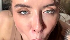 Petite Blonde Canadian Eden Ivy Gets Tight Mouth Fucked Hard and Swallows Cum in Amateur POV