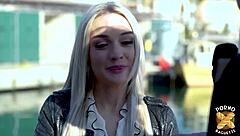 Blonde French babe enjoys anal assfucking