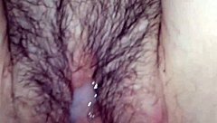 casually enjoying a creampie treat from my wife's pussy after our intimate lunch session together