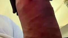 He does casual exercises to work out his big cock solo.