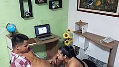 Stepsister Delivers Intense Homemade Blowjob with Deepthroat and Kissing Until Orgasm Hits