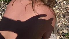 German Blonde Babe Gets Roughly Fucked By Stranger Outdoors