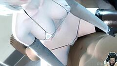 What happens when thicc ass jill rides mr x while tight bald pussy claire gets fucked by mr x in 2b cowgirl ride?