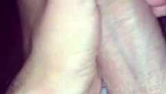 In a quiet room, a man reveals his enormous veiny penis, thick and gigantic, pulsing with intensity as he strokes it slowly for the camera.