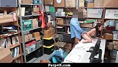 mall guard remains firm and handles the suspect sternly - perp4k