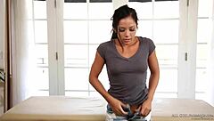 Morgan Lee And Cheater Girl Enjoy Oiled Lesbian Massage Fantasy Sex