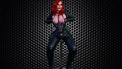 granny black widow gets good long missionary drilling and cum in homemade cosplay