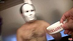 two hotties sucking cocks and swallowing cum in bukkake contrasts wild group action