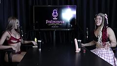 had to strip in the game and showed beautiful breasts and more - sofie lollipop