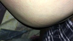 Barley legal petite 18+ teen sleeps over and gets deep creampie in missionary from older guy pov.