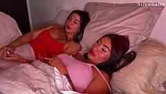 Why do hot curvy Colombian lesbians scissor and lick wet pussies after watching steamy clips together - Silvana Lee & Alejandra Palacios?