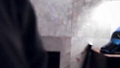 big tits milf gives a hardcore tit job and blowjob to a young athlete with monster cock