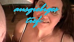 Hey, check out this wild German gangbang where the bitch gets covered in bukkake fun!