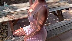 Italian Big Tits Milf Artemisia Love Outdoors In Tight Dress Feeling Extremely Horny And Ready