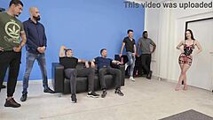 Kristy black 6on1 double anal gang bang atm dap deepthroat rough sex big gapes cum in mouth swallow gio2815