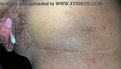 sexy skinny girl writhes with pleasure