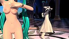 Hatsune Miku nude mod shows big boobs and ass