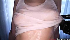 Alex coals feels intense passion getting oily holes fingered and fucked with big cock