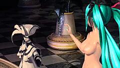 Hatsune Miku nude mod shows big boobs and ass