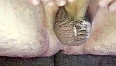 oh wow, i'm jerking off my uncircumcised cock until i cum hard and swallow it all