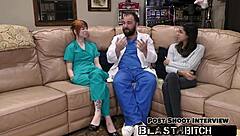 Ditria Rose experiences intense creampie from doctor in hospital exam pov version with gloves and spreading