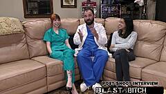 Ditria Rose experiences intense creampie from doctor in hospital exam pov version with gloves and spreading