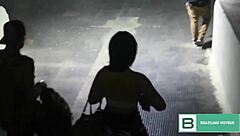 Brazilian Milf's Fiery Pussy Exhibition in Tunnel for Drivers – Sexy Big Ass Voyeur Action