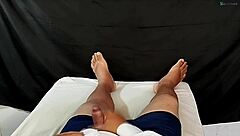 Horny Guy Jerks Off Thinking of Ex, Cums on Hand in Secret