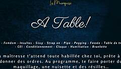 french femdom milking table sissy cei on desk