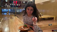 I, uh, I cum on this girl's face in a public sushi bar and she just eats the rolls with cum all over her face like it's no big deal - cumwalk