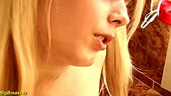 First Time Video Featuring Busty Chubby Pigtails Girl Masturbating In Bathroom