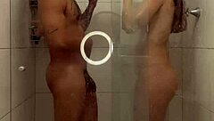 Romantic Oily Encounter with Nerdy Latina Neighbor in Bath