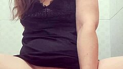 Big Ass Latina Milf Rides Huge Dildo In Bathroom To Squirting Orgasm