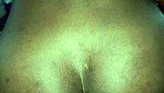 African couple reverse cowgirl riding big cock wet pussy sex