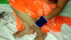 In the ranch, Indian couple fucks hairy pussy outdoors in country setting with big ass aunt.